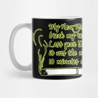 New Year's Resolution, Funny Quotes Mug